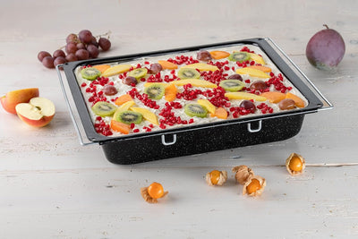 Riess, 0408-022, Backblech Multiflex hoch, CLASSIC - BACKFORMEN, Masse 41-5 x 33 cm, Höhe 7,0 cm, Em