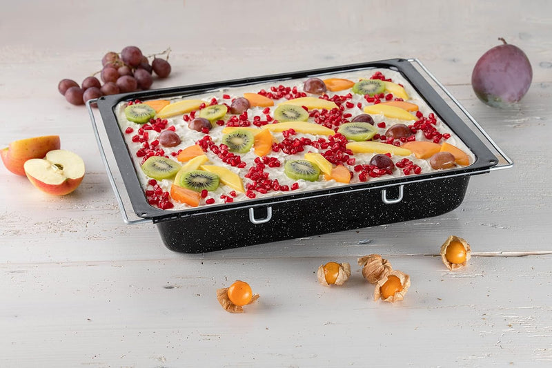 Riess, 0408-022, Backblech Multiflex hoch, CLASSIC - BACKFORMEN, Masse 41-5 x 33 cm, Höhe 7,0 cm, Em