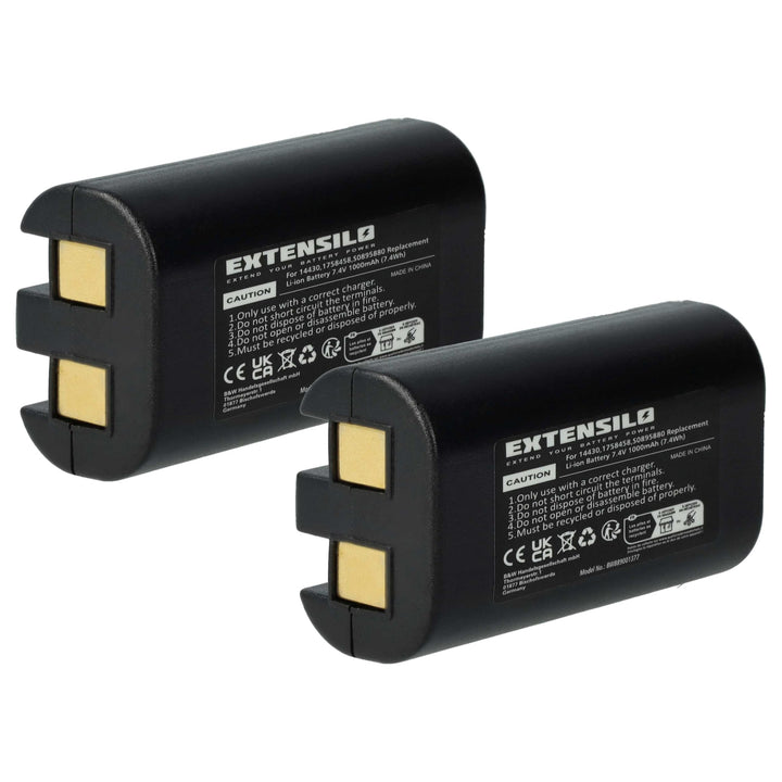 2X Akku kompatibel mit Dymo LabelManager 260, 260 P, 280 Drucker Kopierer Scanner Etiketten-Drucker