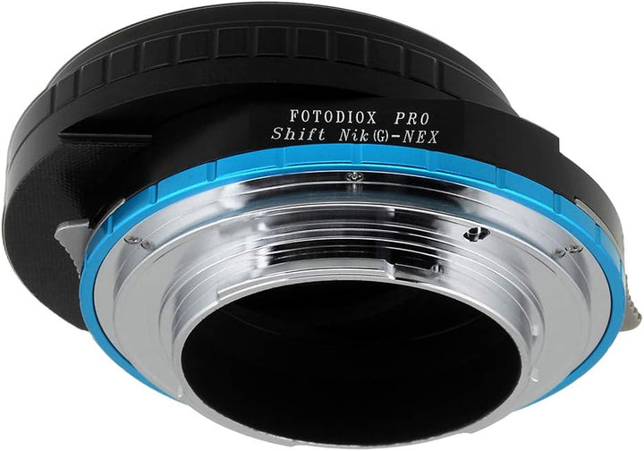 Fotodiox Pro Shift Lens Mount Adapter Compatible with Nikon F-Mount G-Type Lenses on Sony E-Mount Ca