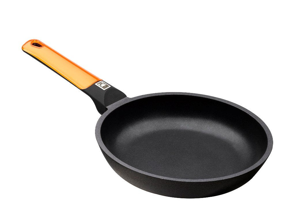 Bra Efficient Poêle en aluminium inoxydable avec 1 poignée, orange 18 cm, 18 cm