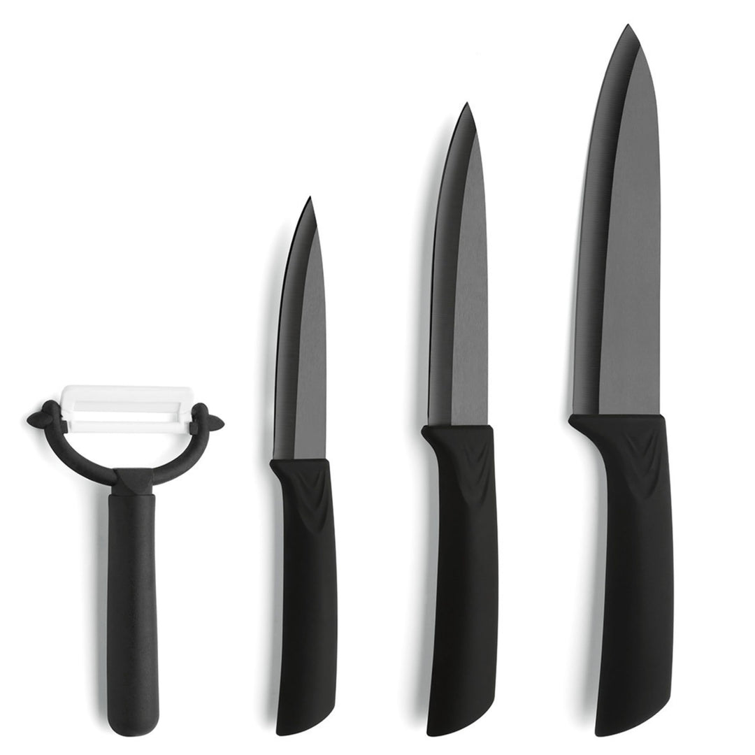 Amefa AUENTHAL Keramikmesser Set | 4-teilig | Klingen aus Keramik | Extrem scharf und leicht | Kochm