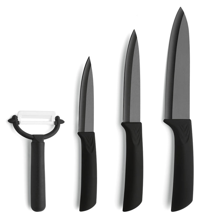 Amefa AUENTHAL Keramikmesser Set | 4-teilig | Klingen aus Keramik | Extrem scharf und leicht | Kochm
