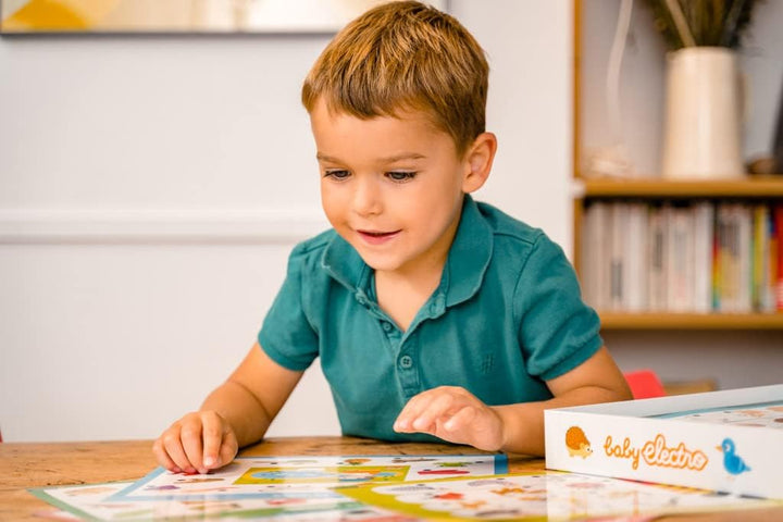 NATHAN 31621 Animals Baby Electro der Bauernhof-Elektronisches Lernspiel für Kinder 2-3 Jahre, Mehrf