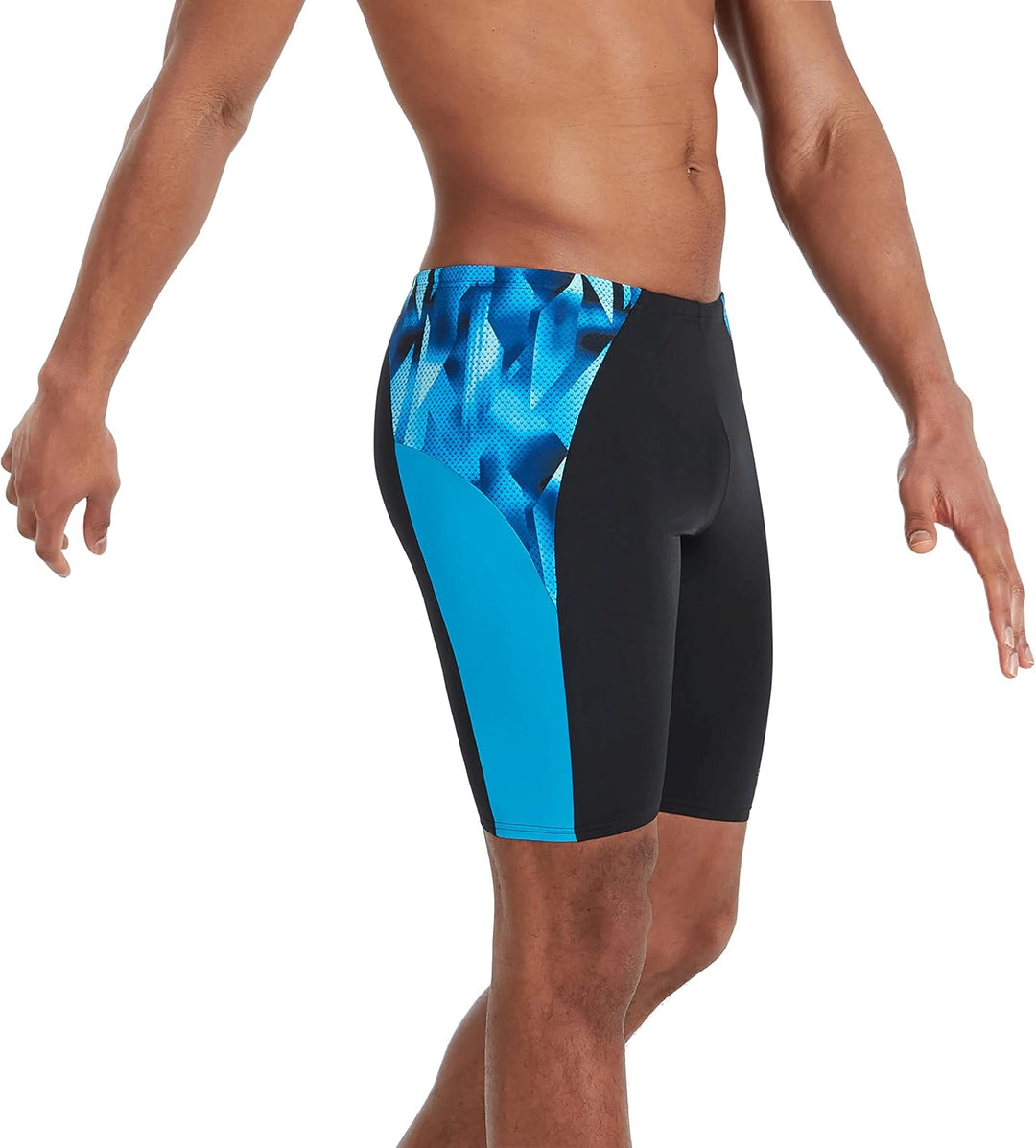 Speedo Men's Swimsuit Jammer Endurance+ Splice Team Colors Jammer 22 Schwarz/Blau, 22 Schwarz/Blau