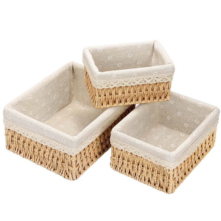 Sosayet Aufbewahrungskorb Korb Spielzeug Aufbewahrung Badezimmer Körbchen Geflochten Wickeltisch Org