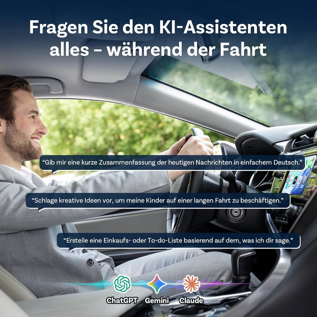 OTTOCAST MINI 3.0 Slim 2026 Upgrade Wireless CarPlay &amp; Android Auto Adapter | 2-in-1 Dongle, Wandelt
