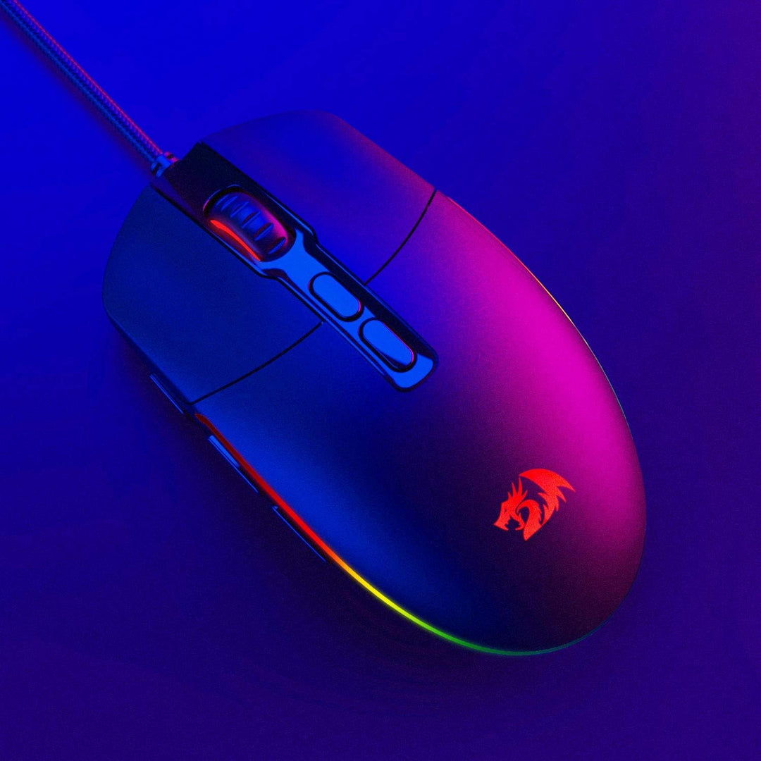 Redragon M719 Invader Optische Gaming-Maus, kabelgebunden, 7 programmierbare Tasten, RGB-Hintergrund