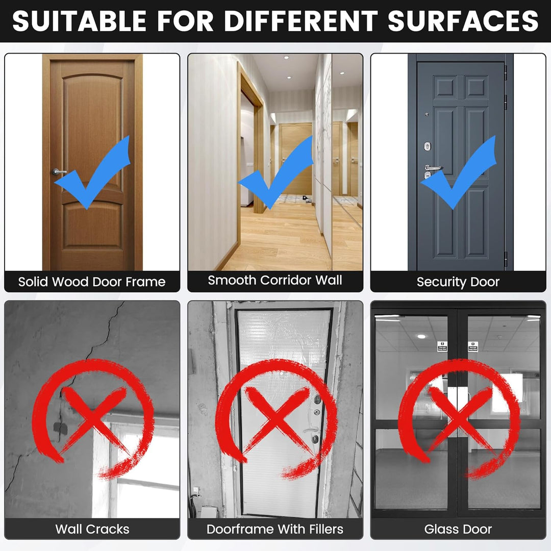 Pameil Klimmzugstange Türrahmen, Pull Up Bar Tragkraft bis 200 Kg, Reckstange Ohne Schrauben 75-94cm