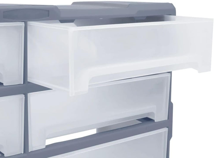 vidaXL Multi Schubladen Organizer 8 grosse Schubladen Kleinteilemagazin Sortierkasten Sortierbox Sor