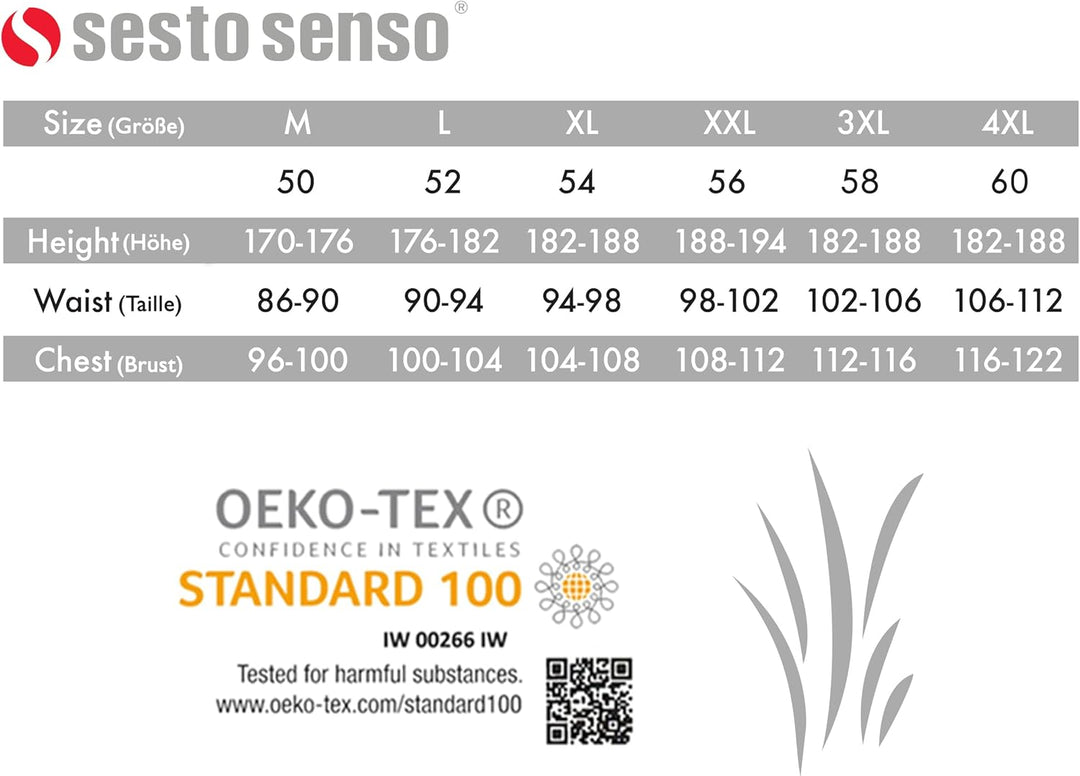 Sesto Senso Schlafanzughose Herren Kurz Baumwolle Pyjamahose 1er 2er Pack 4XL 2er Pack Anker - Dunke