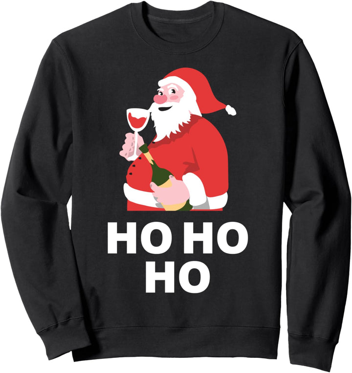 Weihnachtsmann Ho Ho Ho Weihnachten Lustiges Herren Damen Sweatshirt