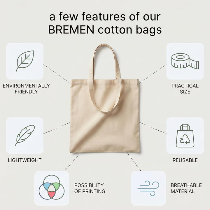 IDEA HOME-25 Stück Baumwolltasche 38x42cm- Jutebeutel Gross - Stoffbeutel Unbedruckt, Personalisieru