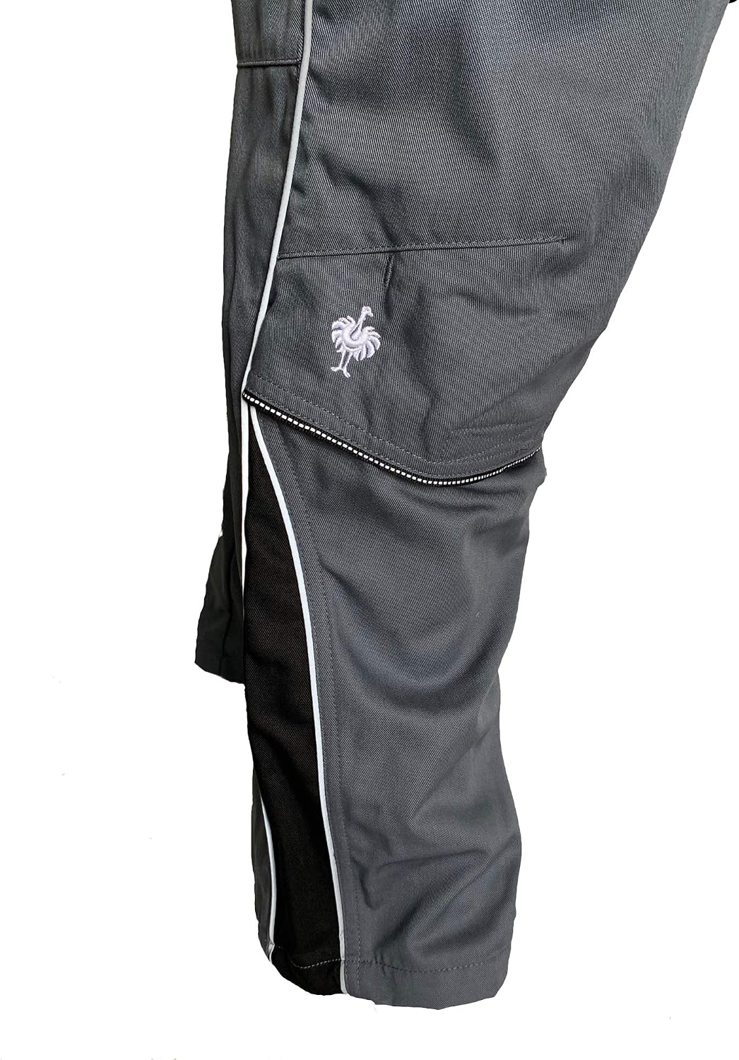E.S. Herren Bundhose Active Arbeitshose Workwear 48 Grau/Schwarz, 48 Grau/Schwarz