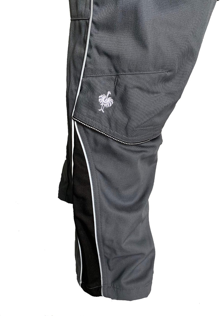 E.S. Herren Bundhose Active Arbeitshose Workwear 48 Grau/Schwarz, 48 Grau/Schwarz
