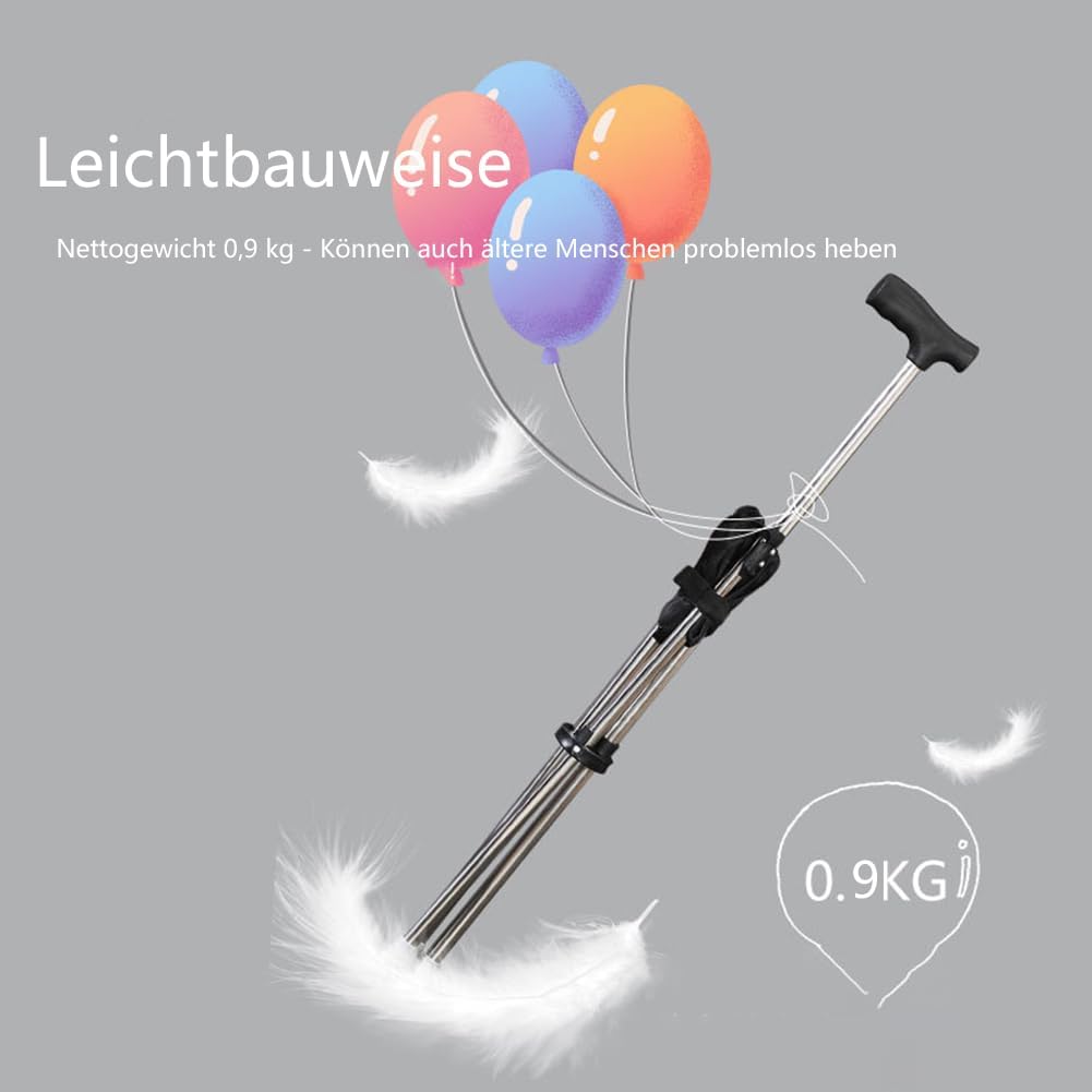 Spazierstock und tragbarer hocker, der 200 pfund unterstützt und nur Zwei pfund wiegt und für männer