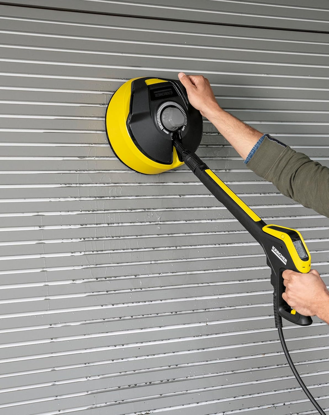 Kärcher Flächenreiniger T-Racer T 5 (Spritzwasserschutz, für grosse Flächen, zwei Flachstrahldüsen,