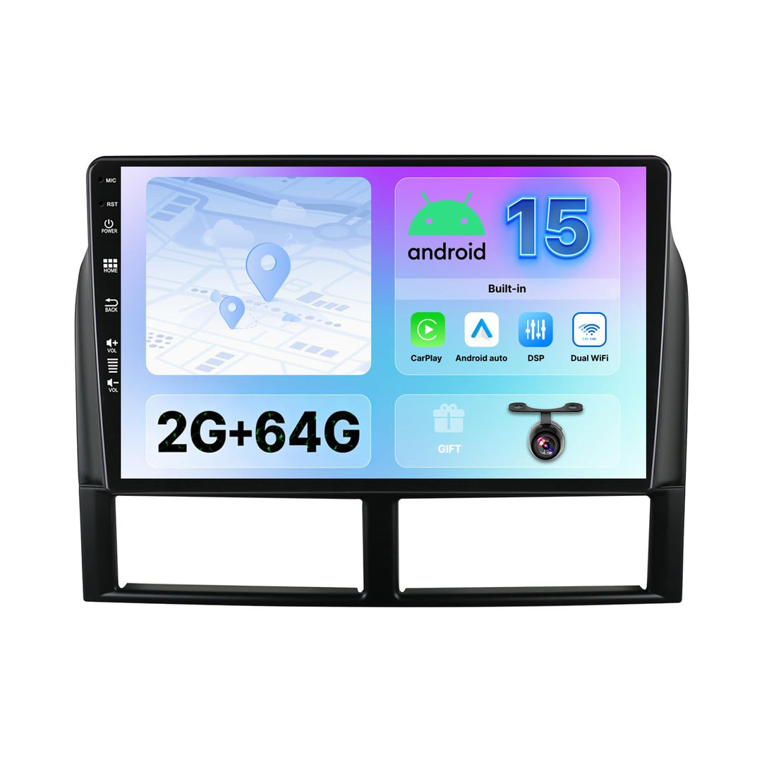 Android 15 IPS Autoradio Passt für Jeep Grand Cherokee WJ (1998-2004) - Eingebautes CarPlay Android