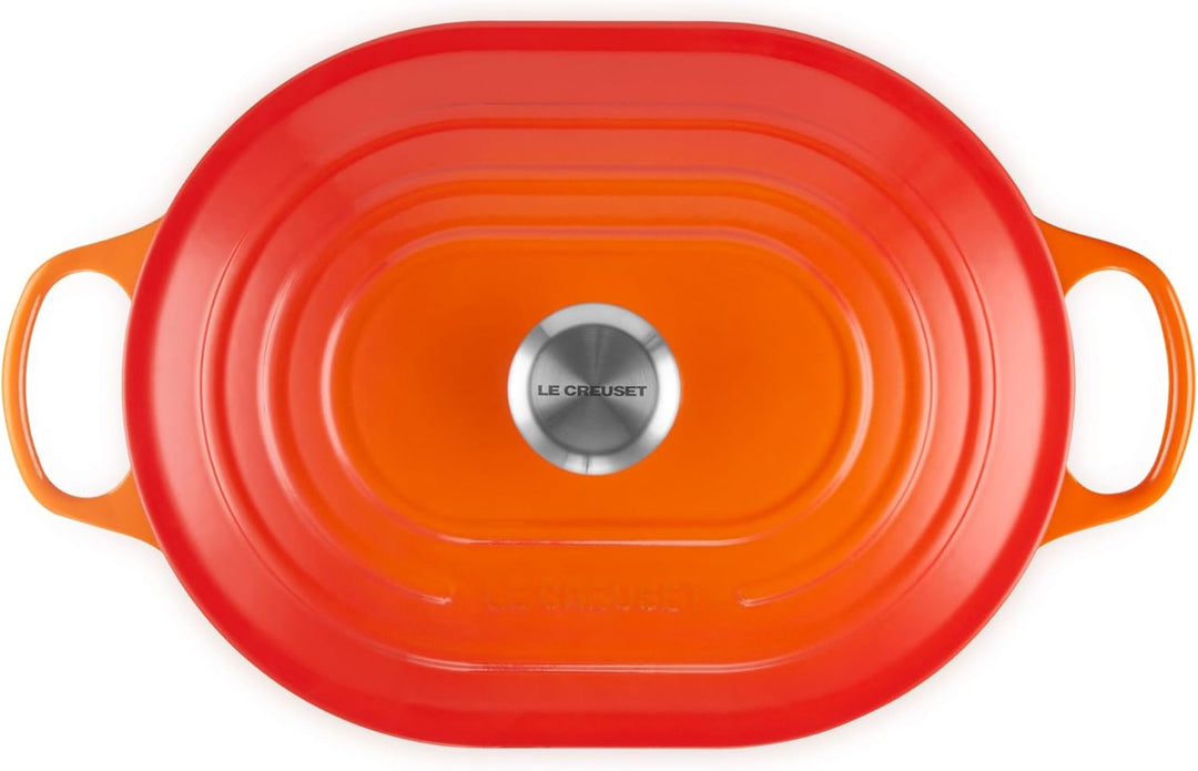 Le Creuset SignatureOblong aus Gusseisen mit Hilfsgriff, für alle Herdarten und Backöfen, 31 cm, 3,4