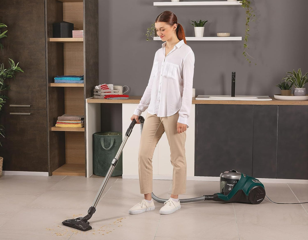 Hoover Bodenstaubsauger mit HEPA-13-Filter & Tierhaar-Düse – beutelloser Staubsauger mit XL-Staubbeh