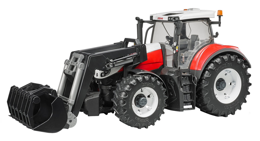 bruder 03181 - Steyr 6300 Terrus CVT mit Frontlader - 1:16 Bauernhof Landwirtschaft Traktor Trecker