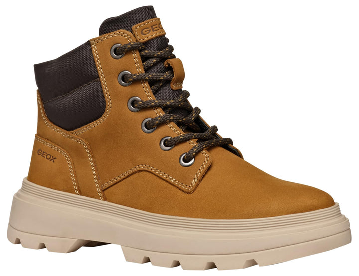 Geox Herren U Ghiacciaio Ankle Boot 30 EU Dk Yellow Brown, 30 EU Dk Yellow Brown