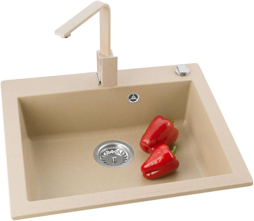 AXIS KITCHEN Mojito 60 Küchenspüle Farbe Axis Beige Material Axigranit 60er Unterschrank Spülbecken