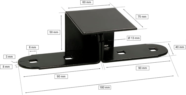 KOTARBAU® Sicherheitsüberfalle 60x90 mm Kellerverschluss mit Vorhängeschloss Solider Verschluss