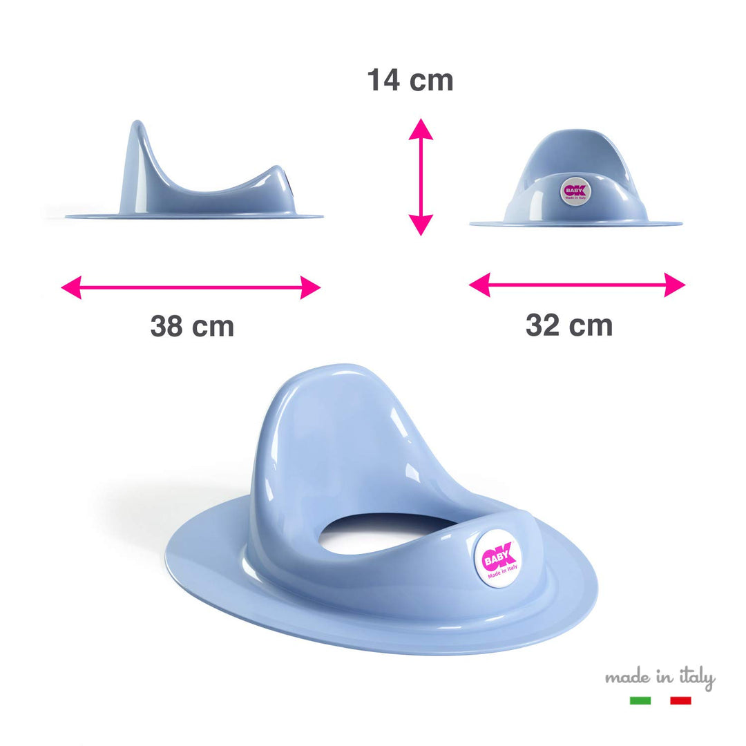 OKBABY Ergo - Toilettentrainersitz, bequemer und ergonomischer Sitz - für Kleinkinder - Weiss, Weiss