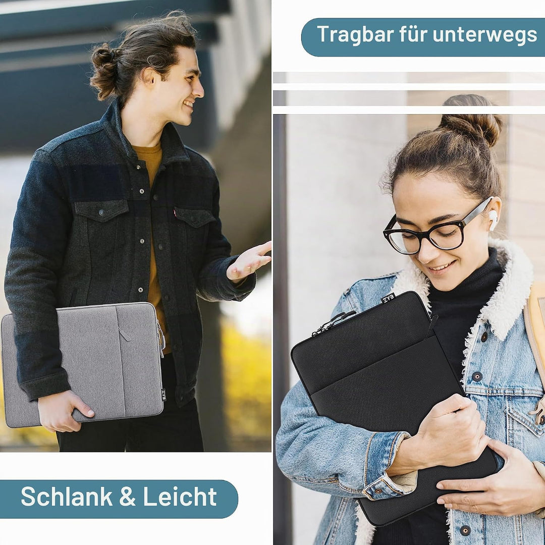ZYB 13 Zoll Laptop Hülle, Laptop Tasche 13 Zoll für 2022-2024 2025 MacBook Air 13.6 Zoll M4 M3 M2, 2