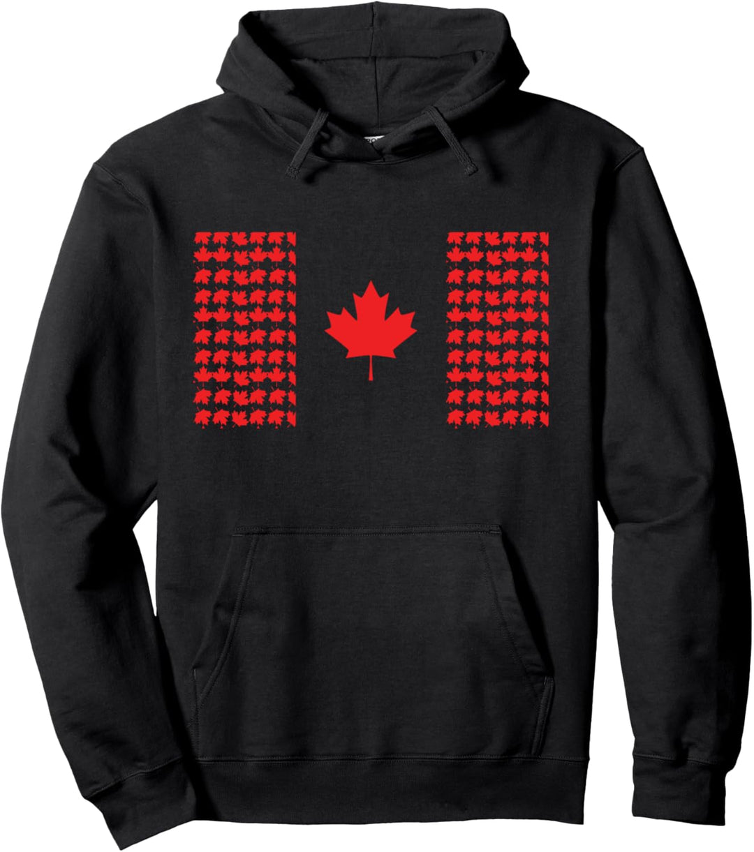 Kanadische Flagge Stolze Kanadische Ahornblätter Blattfahne Pullover Hoodie