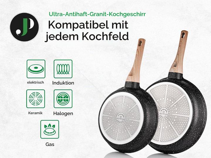 JUST PERFECTO Topfset und Pfannenset Induktion - Pfannenset mit deckel - Pots &amp; Pans sets - töpfe un
