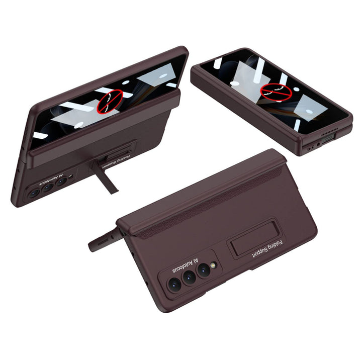 COQUE Galaxy Z Fold 4 5G Hülle,Magnetscharnier Vollgehäuse,Faltende Anti Peep Shell Membran Integrat