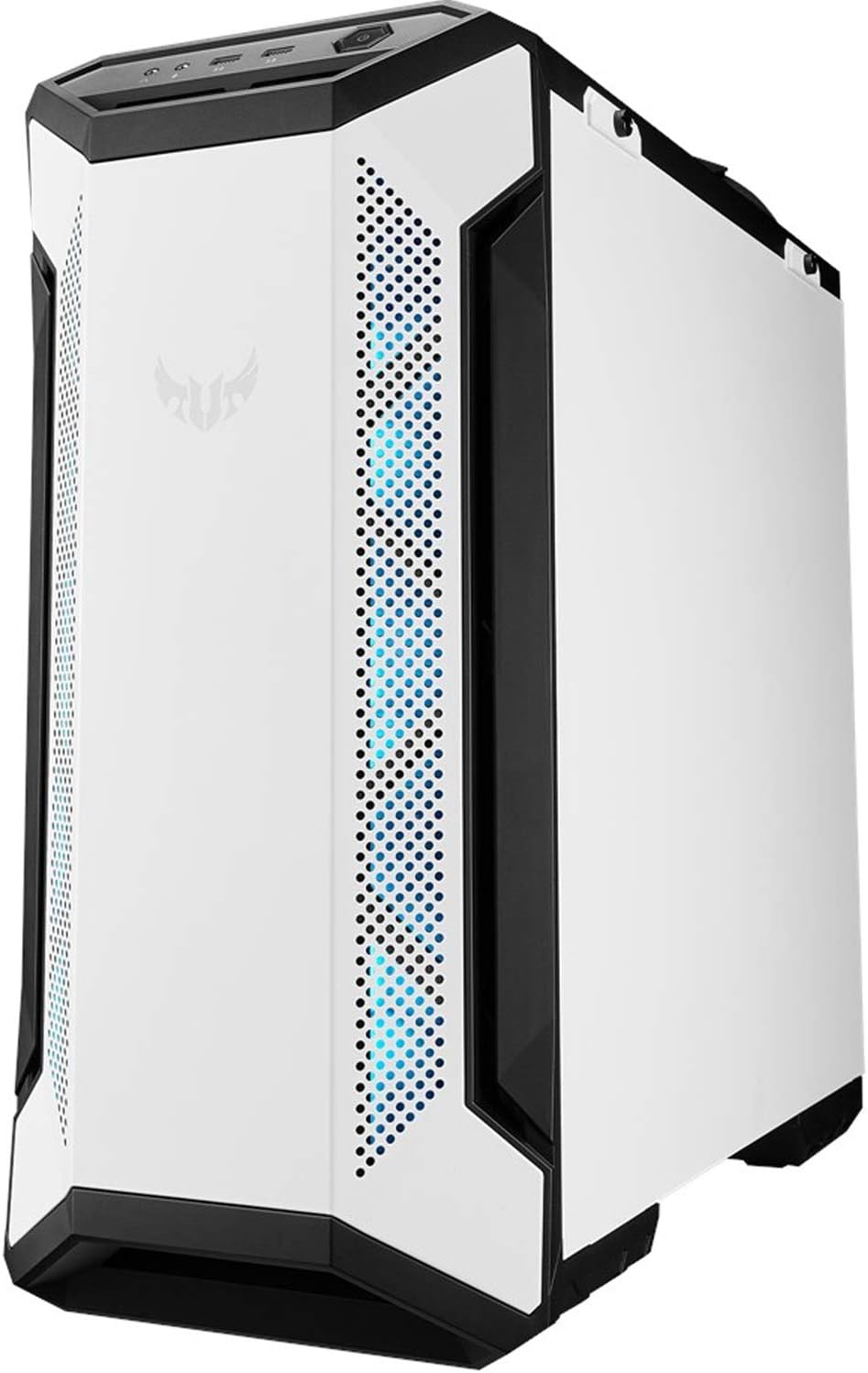 ASUS TUF Gaming GT501 White Edition Mid-Tower Computergehäuse für bis zu EATX Motherboards mit 2 x U