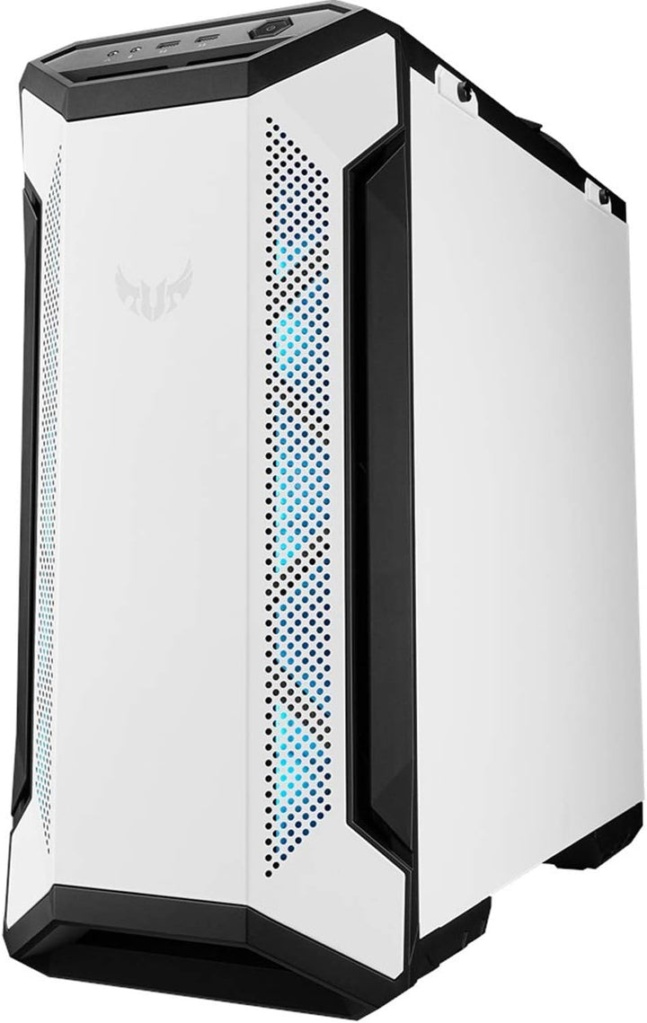 ASUS TUF Gaming GT501 White Edition Mid-Tower Computergehäuse für bis zu EATX Motherboards mit 2 x U