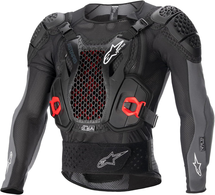 Alpinestars Bionic Plus V2 Protektorenjacke (Black/Red,M) M BLACK ANTHRACITE RED, M BLACK ANTHRACITE