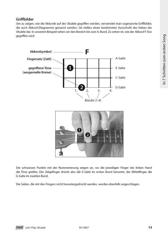 Let's Play Ukulele mit 2 CDs + DVD: Songbook und Ukulelenschule, Spiralbindung