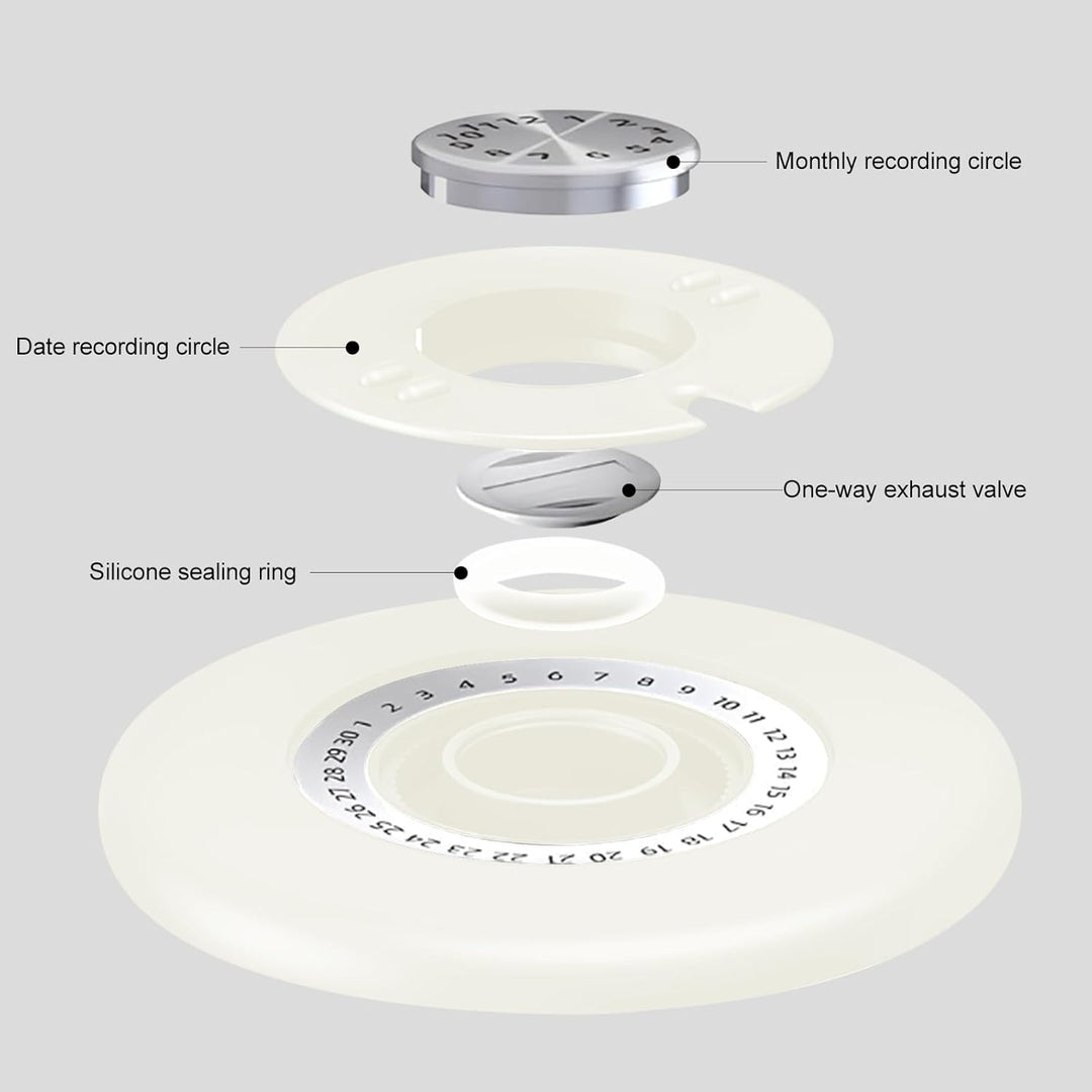 Coffee Bean Container (1.8 L), Airtight, Coffee Canister, Stainless Steel Material, Suitable for Cof