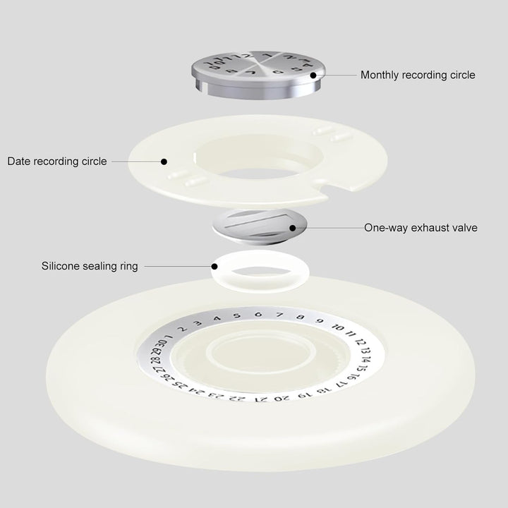 Coffee Bean Container (1.8 L), Airtight, Coffee Canister, Stainless Steel Material, Suitable for Cof