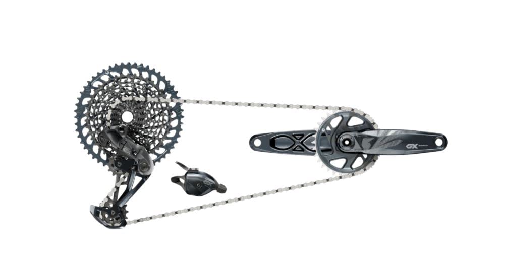 Sram GX Eagle 1x12s Schaltgruppens, Silber