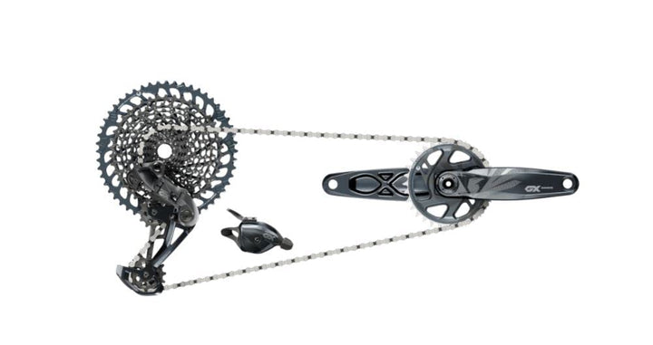 Sram GX Eagle 1x12s Schaltgruppens, Silber
