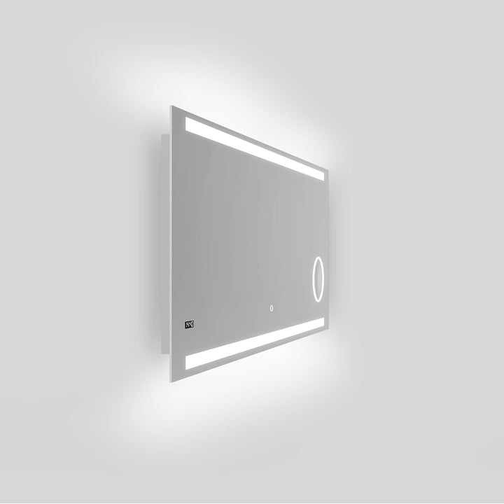 Talos King Badspiegel mit Beleuchtung – LED Badezimmerspiegel 80x60 cm – Wandspiegel mit beleuchtete