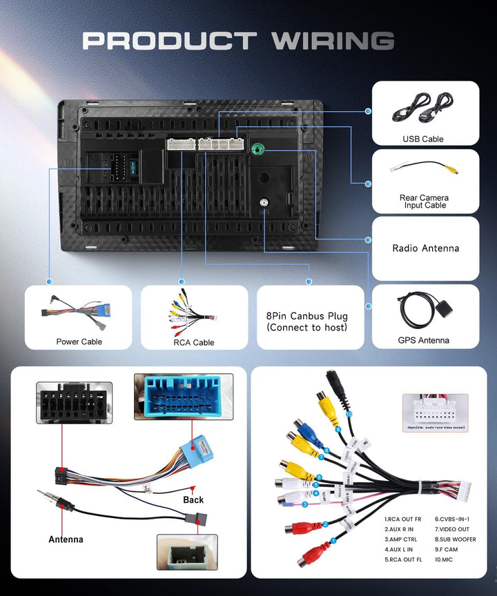 4G+64G Autoradio Android 15 für Suzuki Swift 2005-2010, 10.1 Zoll 1280*720P HD Touchscreen Auto Radi