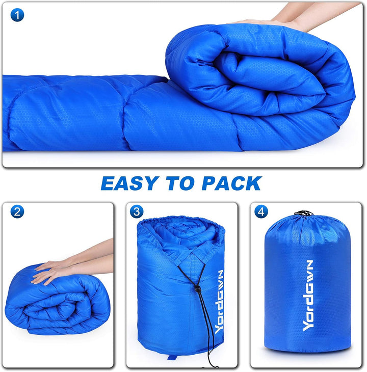 Schlafsack Outdoor Camping für Erwachsene Kinder, Schlafsäcke Sommer Winter 3-4 Jahreszeiten, Decken