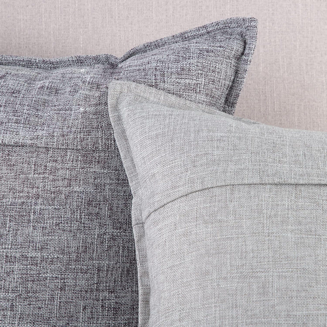 Madizz 2er Set Polyester- Leinen Kissenbezügen Weiche dekorative Kissenbezüge für Sofa Schlafzimmer