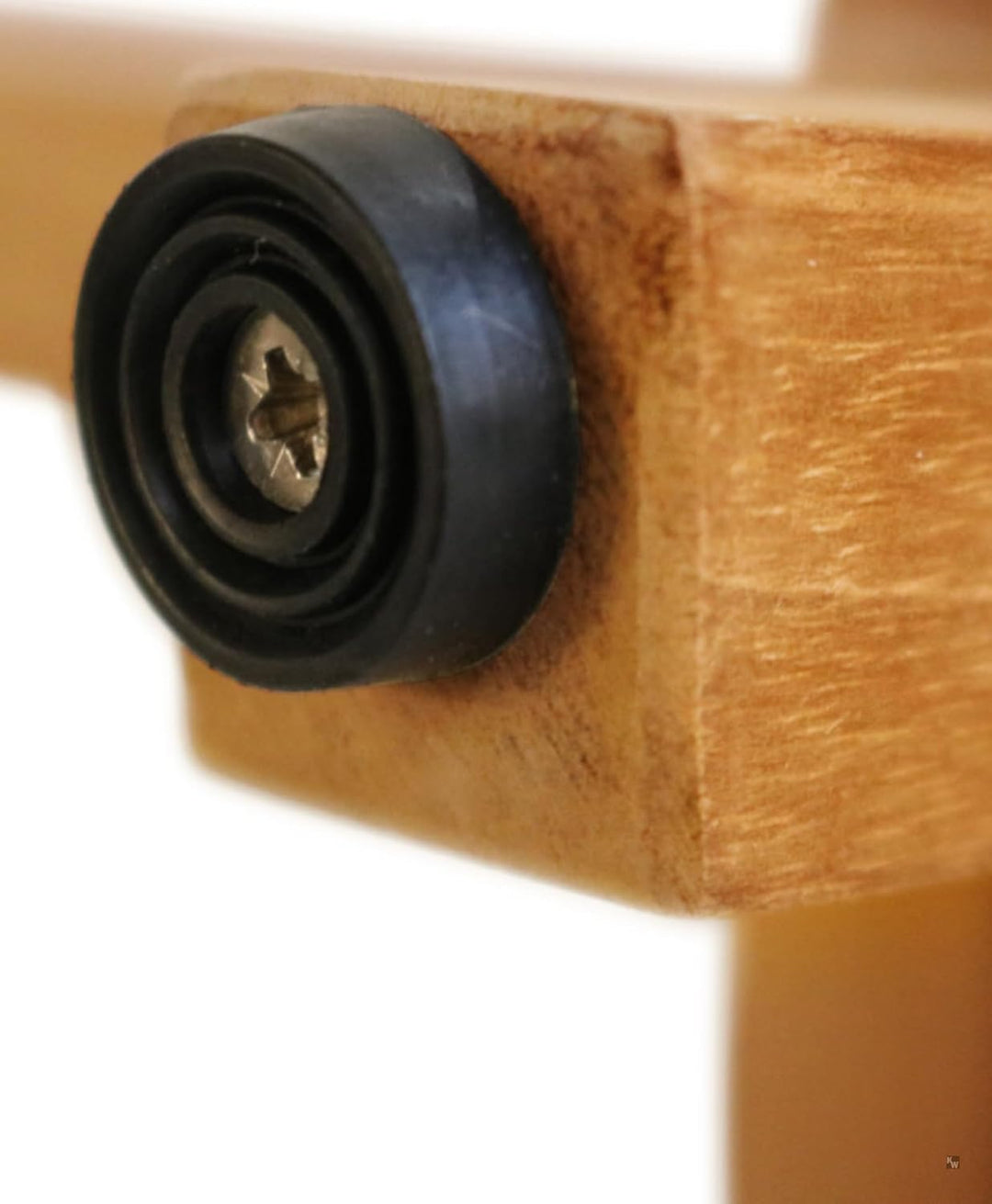 Duschhocker Holz mit Ablage Duschbank Premium Badhocker Badsitz Massivholz und Anti-Rutsch-Füsse