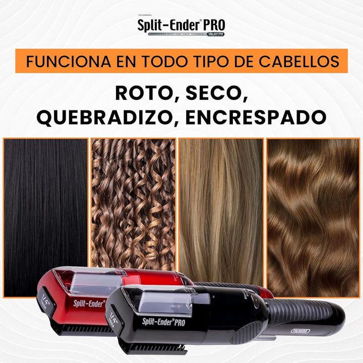 Split Ender PRO – Professionelles Salon-Gerät, titanbeschichtete Klingen, kabelloser Spliss-Trimmer