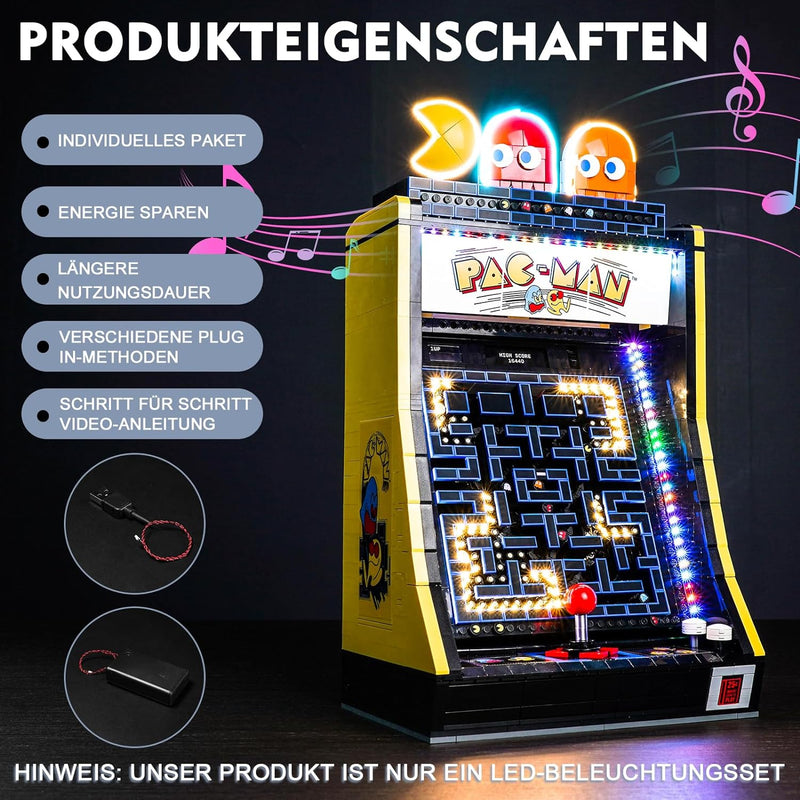 Music Version Led Beleuchtungsset für Lego PAC-Man Arcade (Nicht Lego), Dekorationsbeleuchtungsset f