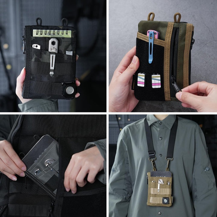 VIPERADE VE16 EDC Pouch Klein EDC Organizer Werkzeugtasche mit 7 Taschen,EDC Organizer Tasche für He