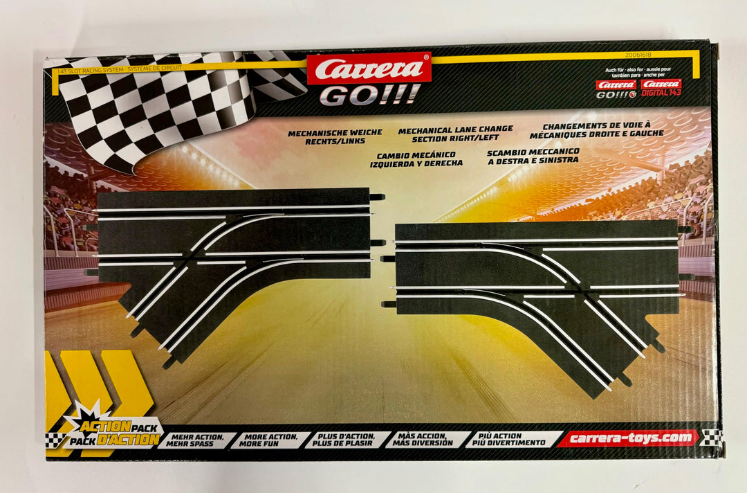 Carrera GO!!! Mechanische Weiche Links und rechts